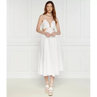 Michael Kors Sukienka CUT OUT RING DRESS | z dodatkiem jedwabiu - Sukienki - miniaturka - grafika 1