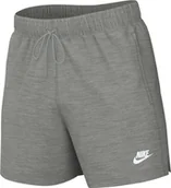 Spodenki damskie - Nike Męskie szorty M Nk Club Knit Short, Dk Grey Heather/White, FQ4359-063, M - miniaturka - grafika 1