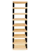 Stojaki na wino - Regał Na Wino Stojak Na 16 Butelek Szklanych/ Pet — Rw-8/ 2X8 — Surowy Naturalny Metal + Drewno Rw-8-2X8-16 / Wamar-Sosenka - miniaturka - grafika 1