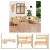 Meble ogrodowe - The Living Store 6-cz. zestaw mebli wypoczynkowych do ogrodu - drewno sosnowe - Zestaw Mebli Ogrodowych - miniaturka - grafika 1