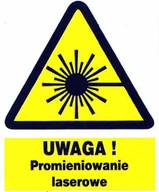 Akcesoria BHP - ZOO-24 - UWAGA promieniowanie laserowe - ZNAK BHP - miniaturka - grafika 1