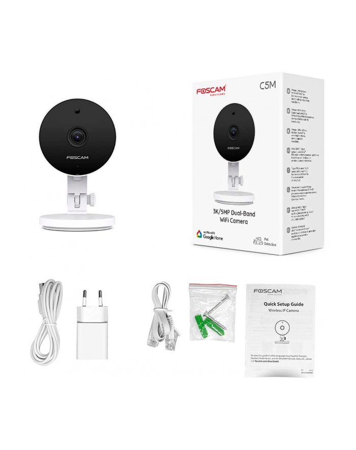 Foscam Kamera Monitoringu Ip C5M Wlan 3072x1728 Px