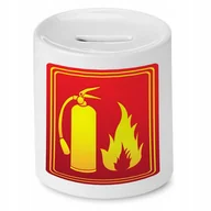 Skarbonki - SKARBONKA DLA STRAŻAKA GAŚNICA PREZENT z Nadrukiem ze Zdjęciem - miniaturka - grafika 1