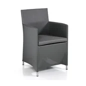 Fotele i krzesła ogrodowe - Szare metalowe krzesło ogrodowe Bali – Tomasucci - miniaturka - grafika 1