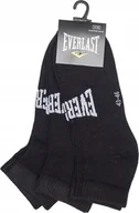 Skarpetki sportowe męskie - SKARPETY EVERLAST QUARTERY 3PAK CZARNE 43/46 - miniaturka - grafika 1