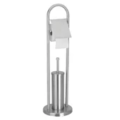 Akcesoria do wc - Bathroom Solutions Szczotka WC do toalety + uchwyt wieszak na papier - miniaturka - grafika 1