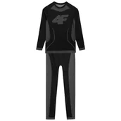 Pozostała odzież narciarska - 4F Mia, bielizna narciarska, juniorska, czarny - miniaturka - grafika 1