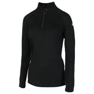 Koszulki sportowe damskie - Koszulka damska Zulu Merino 160 Zip Long Rozmiar: XL / Kolor: czarny - miniaturka - grafika 1