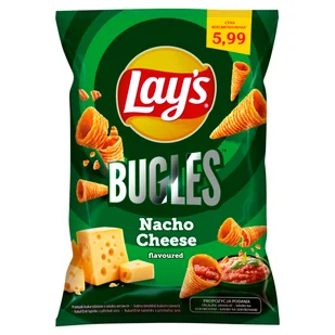 Lay's Bugles Przekąski kukurydziane o smaku serowym 75 g - Chipsy - miniaturka - grafika 1