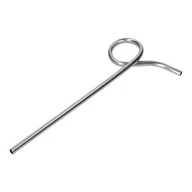 Syropy i koncentraty owocowe - Słomka z pętelką wielorazowa stal nierdzewna srebrna - miniaturka - grafika 1