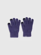 Rękawiczki dla dzieci - 4F Rękawiczki dzianinowe Touch Screen dziecięce - granatowe L/XL - miniaturka - grafika 1
