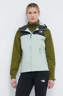 Kurtki damskie - The North Face kurtka outdoorowa Stratos kolor zielony - miniaturka - grafika 1