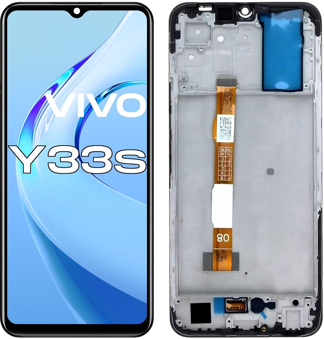 Wyświetlacz do Vivo Y33s LCD V2109 Ekran Ramka