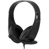 Słuchawki - Esperanza MENTO EH209K czarne - miniaturka - grafika 1