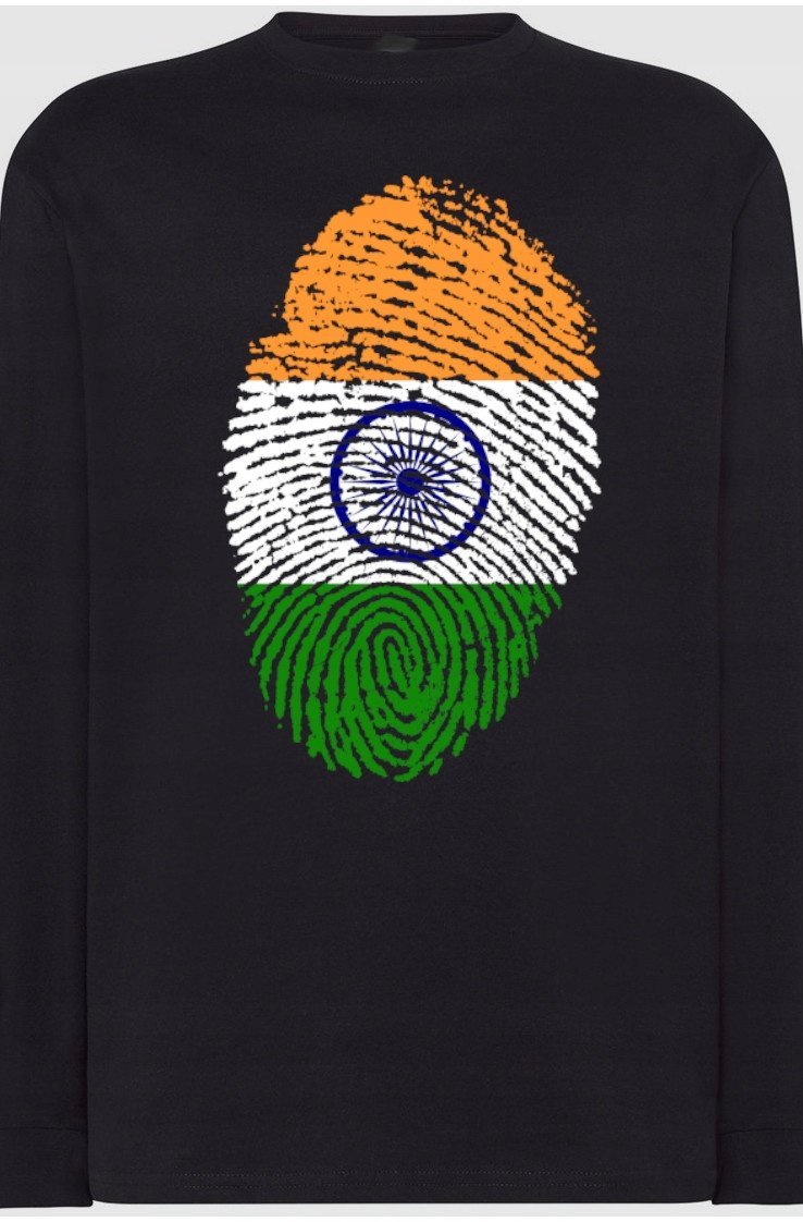 Indie Flaga Odcisk Bluza Longsleeve Rozm.S