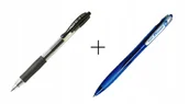 Długopisy - Pilot Długopis G2 czarny + długopis REXGRIP niebieski PIBLG2+BPRG D 72 - miniaturka - grafika 1