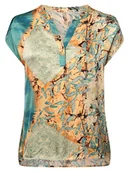 Bluzki damskie - soyaconcept Bluzka damska - SC-Emly 1 Kobiety Satyna wielokolorowy wzorzysty, L - soyaconcept® - miniaturka - grafika 1