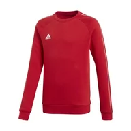 Bluzy sportowe męskie - Adidas dziecięce z kapturem Core 18 - 164 czerwony/biały (power red/White) CV3970 - miniaturka - grafika 1