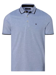 Jack & Jones - Męska koszulka polo  JJEpaulos, niebieski - Koszulki męskie - miniaturka - grafika 1