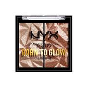 Rozświetlacze do twarzy i ciała - NYX Professional Makeup Professional Makeup - BORN TO GLOW - Icy Highlighter - Podwójny prasowany rozświetlacz - PRIDE 2021 - 03 - HIGH KEY FLEX &amp; FLEXPENSIVE NYXTIP01-NYRO-03 - miniaturka - grafika 1