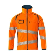 Odzież robocza - KURTKA SOFTSHELL MASCOT ACCELERATE SAFE 19002-143; POMARAŃCZ HI-VIS/CIEMNA PETROLOWY - miniaturka - grafika 1