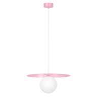 Lampy sufitowe - Robin D25 lampa wisząca 1xG9 różowa/biała K-5441 - miniaturka - grafika 1