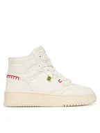 Buty dla dziewczynek - Geox Sneakersy J Lestrella J56NLA 000BC C1000 S Biały - miniaturka - grafika 1