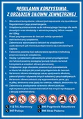 Akcesoria BHP - Tablica REGULAMIN SIŁOWNI ZEWNĘTRZNEJ, PLENEROWEJ 3 - 56x80cm PCV 5mm - miniaturka - grafika 1