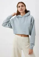 Bluzy damskie - REEBOK - BLUZA DAMSKA CROPPED Z KAPTUREM - YOGA HOODIE COVERUP HZ3383 - miniaturka - grafika 1
