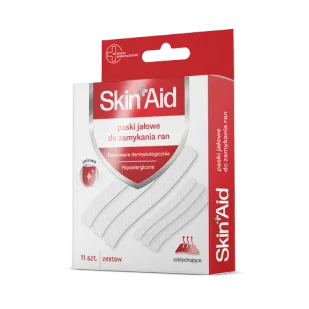 Skin Aid Paski jałowe do zamykania ran, 11 sztuk - Apteczki i materiały opatrunkowe - miniaturka - grafika 1