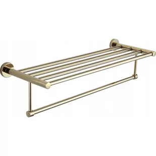 Mexen Remo Wieszak Półka Na Ręczniki 60 CM Złoty - Wieszaki łazienkowe - miniaturka - grafika 1