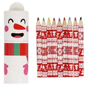 Przybory szkolne - Kredki ołówkowe małe świąteczne 9szt - miniaturka - grafika 1