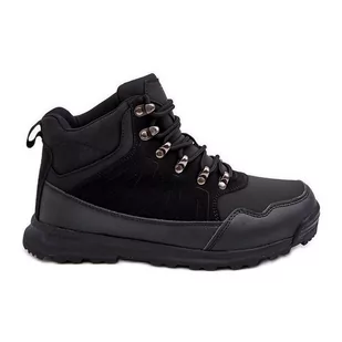 Damskie Ocieplane Buty Trekkingowe Czarne Big Star MM274481 - Buty trekkingowe damskie - miniaturka - grafika 1