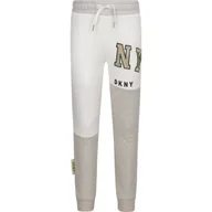 Spodnie sportowe damskie - DKNY Kids Spodnie dresowe | Regular Fit - miniaturka - grafika 1