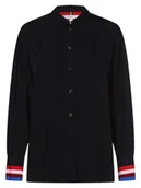 Koszule damskie - Tommy Hilfiger - Bluzka damska, niebieski - miniaturka - grafika 1