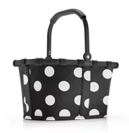 Torby i wózki na zakupy - Kosz zakupowy Carrybag Frame XS Dots white Reisenthel - miniaturka - grafika 1