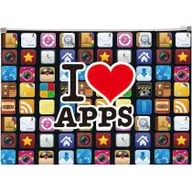 Koperty - Panta Plast Koperta z nadrukiem zip A4 PP Apps - miniaturka - grafika 1