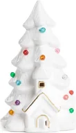 Ozdoby bożonarodzeniowe - HOMLA Lampion LAPLAND choinka z kolorowymi światełkami 11,1x10,2x17,2 cm - miniaturka - grafika 1