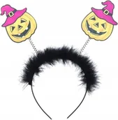 Dodatki do strojów karnawałowych - Opaska na Głowę na Imprezę Halloween z Dyniami na Sprężynach - miniaturka - grafika 1