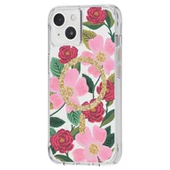 Etui i futerały do telefonów - Rifle Paper Clear MagSafe - Etui iPhone 14 zdobione złotem (Rose Garden) - miniaturka - grafika 1
