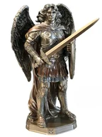 Figurki dekoracyjne - FIGURKA ARCHANIOŁ MICHAŁ Z MIECZEM PATRON POLICJI I WOJSKA - miniaturka - grafika 1