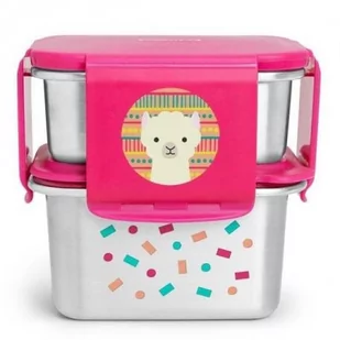 Skip hop Stalowe Pudełko Śniadaniowe Lama - Lunch boxy - miniaturka - grafika 2