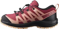 Buty dla chłopców - Salomon XA Pro V8 Climasalomon wodoodporne dziecięce buty outdoorowe, precyzyjne dopasowanie, przyczepność w każdym terenie, sportowy wygląd, Earth Red, 32 EU - miniaturka - grafika 1
