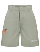 Spodenki damskie - Jack Wolfskin Turbulence szorty K, miętowy liść, 128 - miniaturka - grafika 1