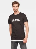 Koszulki męskie - G-Star Raw T-Shirt Holorn D08512-8415 Czarny Regular Fit - miniaturka - grafika 1