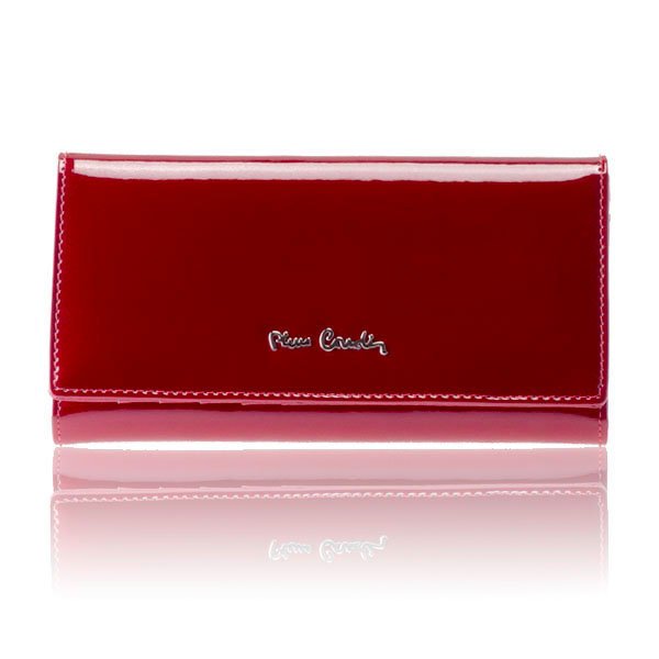 Duży portfel Pierre Cardin zapinany na zatrzask 05 LINE 114 - czerwony
