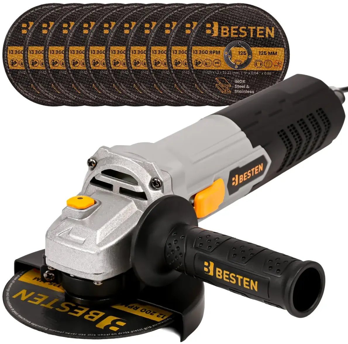 BESTEN Szlifierka kątowa kątówka diax flex 850W +10 tarcz BE-2903