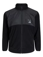 Bluzy męskie - JACK & JONES PLUS Męska bluza z polaru Jcofilo, czarny, 3XL duże rozmiary - miniaturka - grafika 1