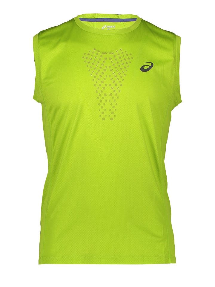asics Top sportowy w kolorze zielonym