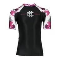 Kimona, stroje i obuwie - Rashguard dla dzieci do MMA z krótkim rękawem EXTREME HOBBY PINK TEDDY BEAR - miniaturka - grafika 1